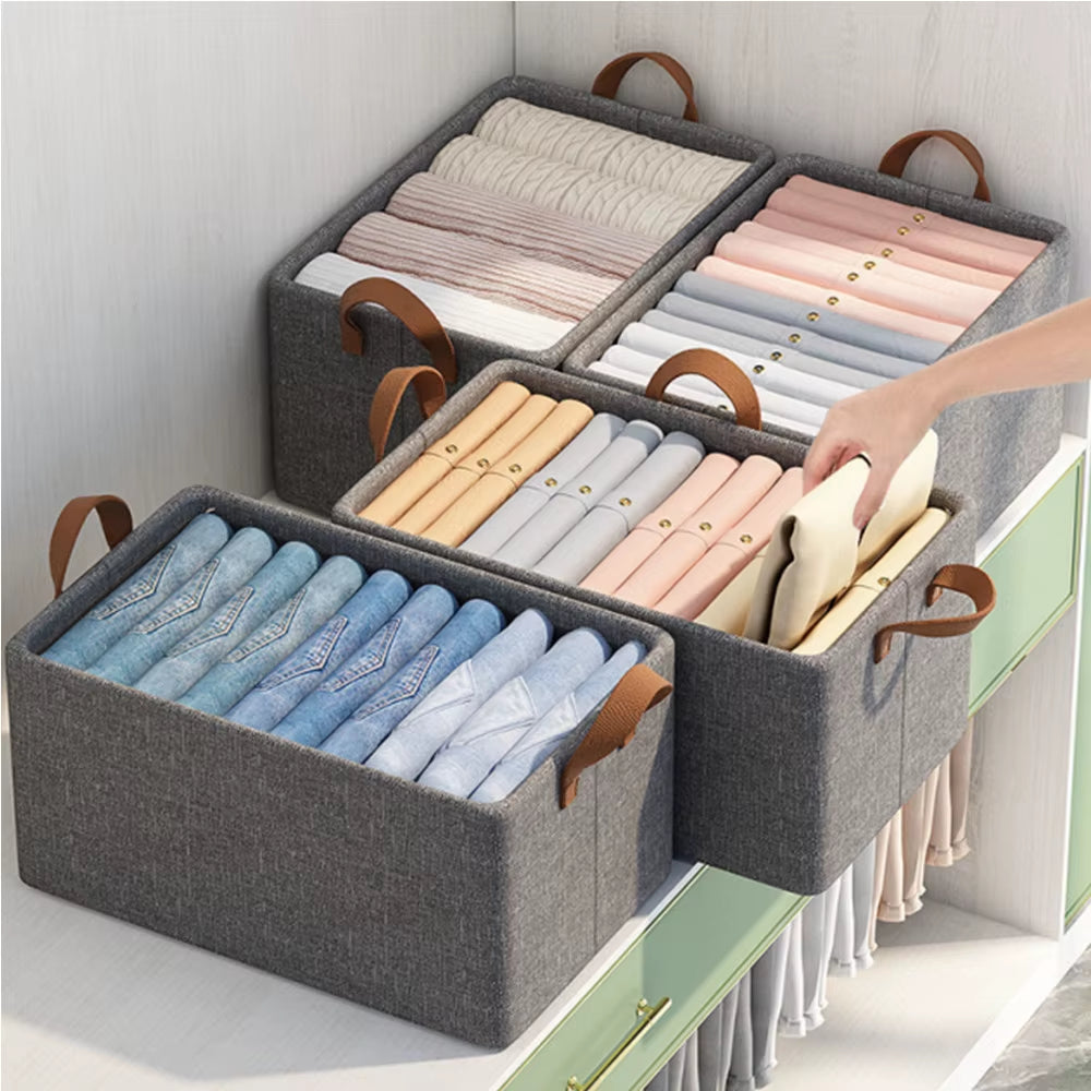Cation Storage Box of Household Wardrobe Drawer-Type Large-Capacity Foldable Clothes and Jeans Portable Storage Box